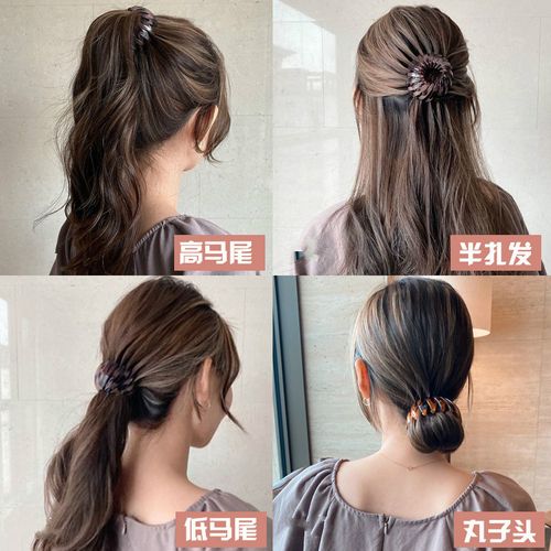 发夹网红2021年新款丸子头盘发神器女扎头发鸟巢发圈高马尾抓夹子