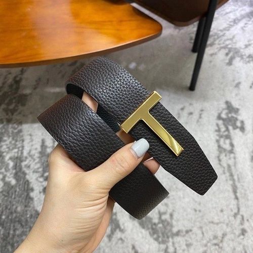 tf腰带汤姆福特男士真皮双面使用皮带简约型男商务t字裤带