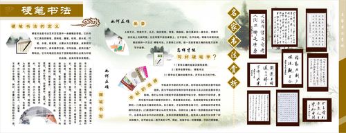 海报印制101素材书法海报展板8硬笔书法海报