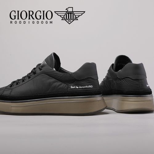 利登阿玛尼男鞋夏x季潮鞋运动休闲鞋男厚底百搭透气防水布鞋男板.