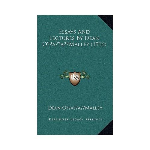 【预订】essays and lectures by dean oacentsa -a centsmalley