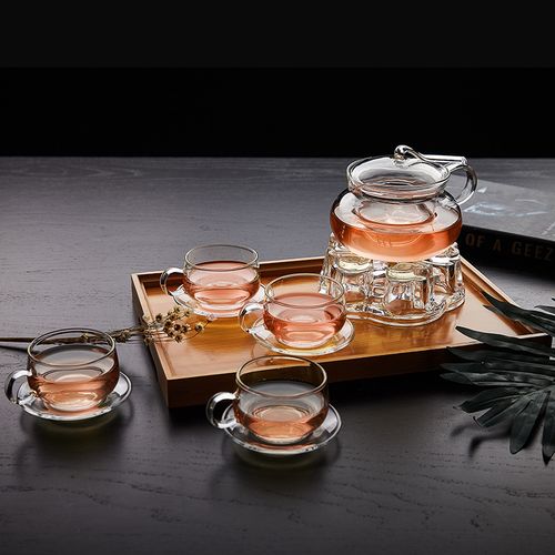 耐高温玻璃茶具套装整套花草茶具办公室花茶壶玻璃水壶煮冲茶器