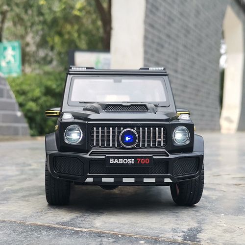 特价1/18奔驰巴博斯g700儿童玩具车仿真合金汽车模型摆件声光开门