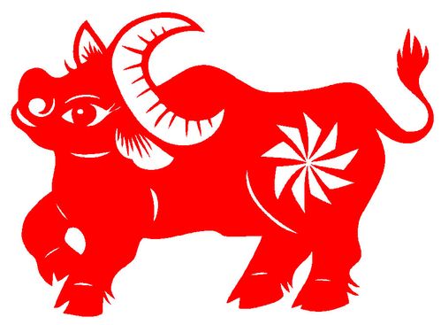 c595生肖牛动物窗花【不干胶】【宣纸】【毛毡】镂空刻纸剪纸成品