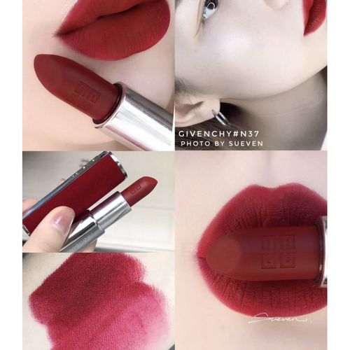 纪梵希口红n37号色红丝绒粉高定复古红限定版333小羊皮27礼物 红丝绒
