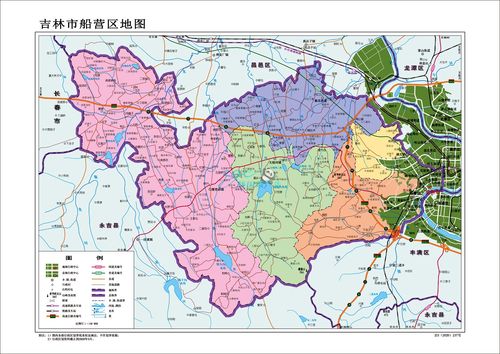 吉林市船营区地图交通河流水系卫星旅游地形政区高清电子版定制