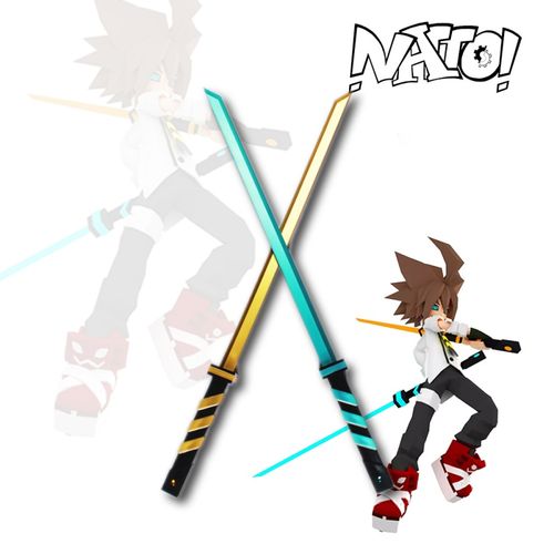 凹凸世界安迷修双剑cos道具冷热流凝晶流焱影化黑化兽化双刀物器冷热