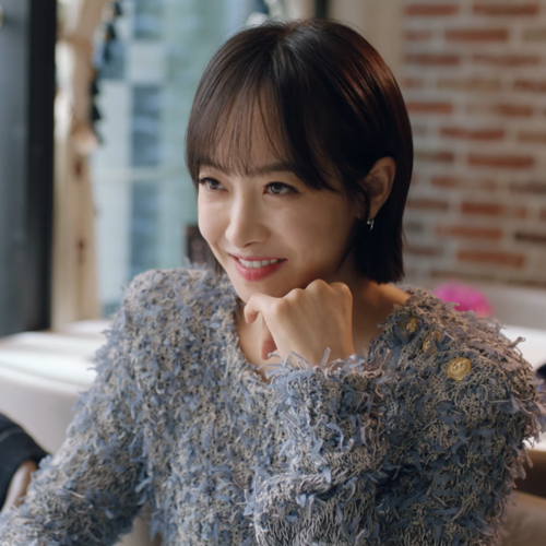 新品心跳源计划宋茜裘佳宁同款衣服女秋冬季气质灰色毛绒针织上衣