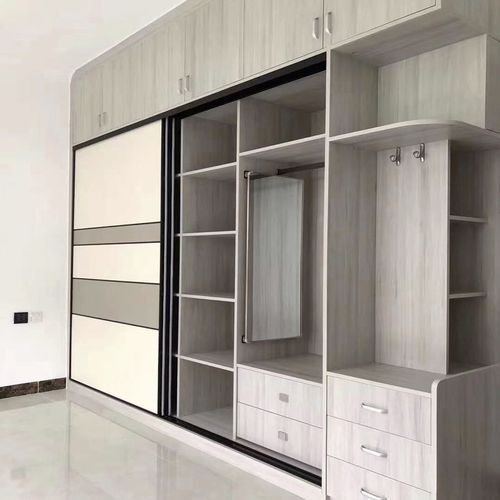 衣柜定制全屋订制实木现代简约趟门家用卧室整体板式家具工厂定做