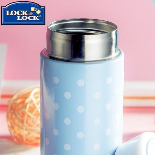 正品牌乐扣乐扣 圆点马克杯保温保冷杯 可爱便携水杯 200ml lhc41