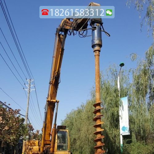 长螺旋钻机的动力头 螺旋钻杆 钻头配件-钻机重庆百洲机械