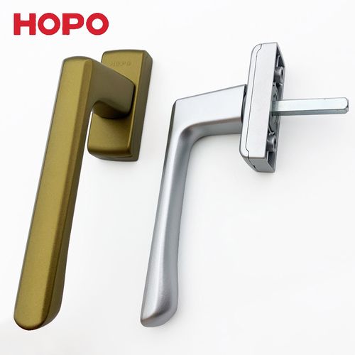 hopo好博把手铝合金底座平开窗执手方轴内开窗外开窗拉手ph903