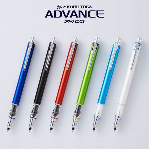 日本三菱旋转自动铅笔m5-559二倍速自转铅笔uni防断金属尖自动笔