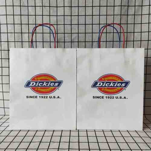 蒂克 迪克迪克斯 迪凯斯 纸袋子 手提袋 白牛皮纸袋服装购物【2月