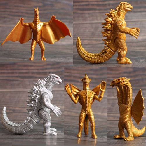 哥斯拉2模型手办怪兽基多拉玩具魔斯拉 关节可动 三头龙摆件 5款2代