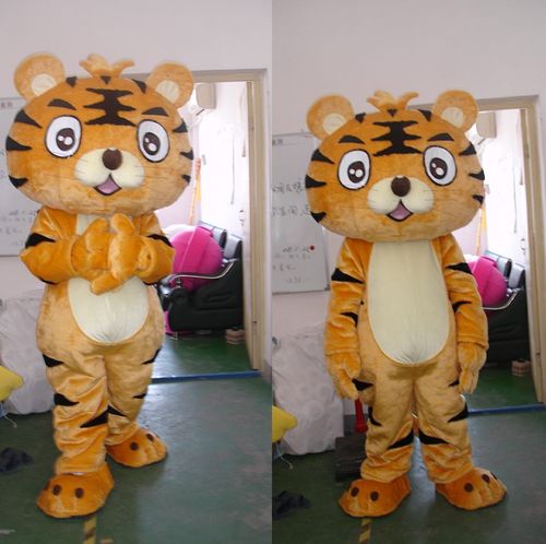 新虎年吉祥物大老虎人偶服装虎王行走卡通cos头套道具玩偶表演服