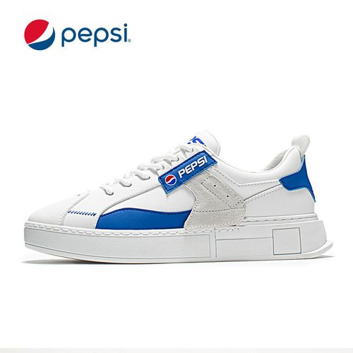 pepsi百事夏季新款舒适男士时尚板鞋小白鞋情侣款运动休闲潮鞋