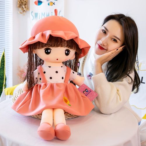 公子洋穿孩女娃娃毛偶仙裙芭仔本玩菲绒娃儿儿花可比娃日具爱q玩