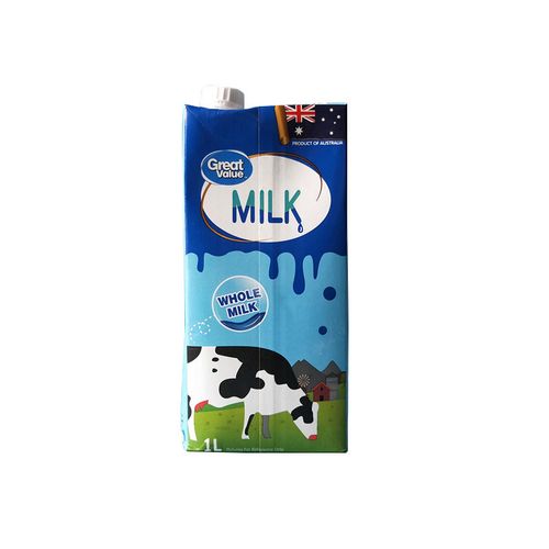 【沃尔玛】惠宜全脂纯牛奶澳大利亚进口家庭装 whole milk 1l 1盒