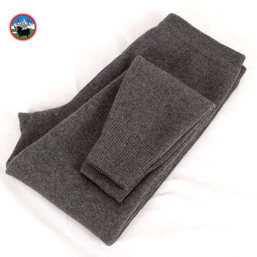 雪舟男士牦牛绒秋冬季打底针织厚款毛裤