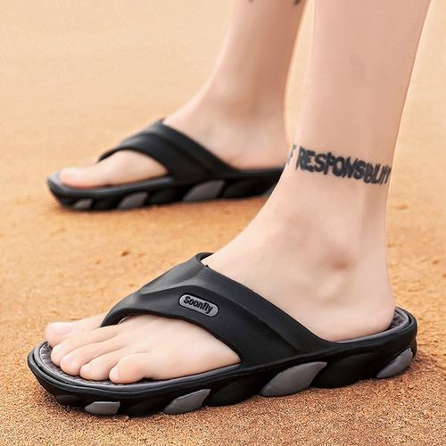 男士凉鞋人字拖男夏季防滑运动夹脚拖鞋越南沙滩软底拖鞋外0309y