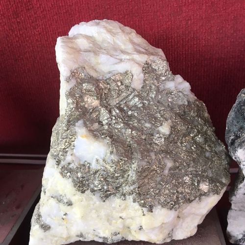 天然银矿石金矿石原石摆件随机发货