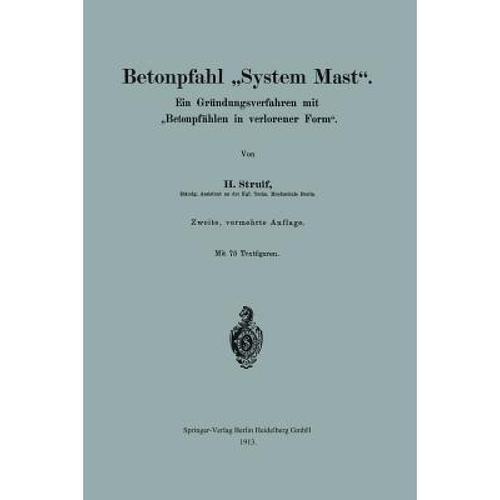 预订 betonpfahl system mast.: ein grundun. [9783662244524]