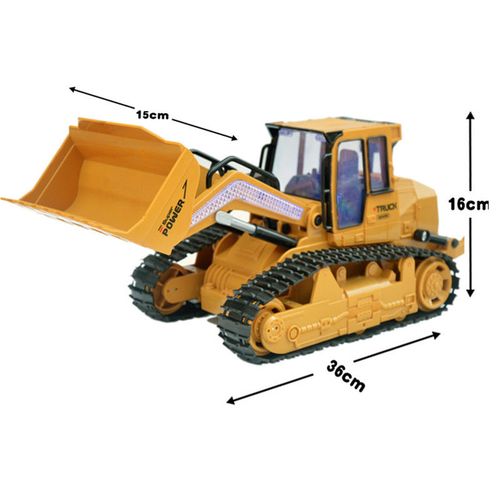 遥控推土机充电履带工程车大号铲车无线遥控儿童小汽车玩具农夫车