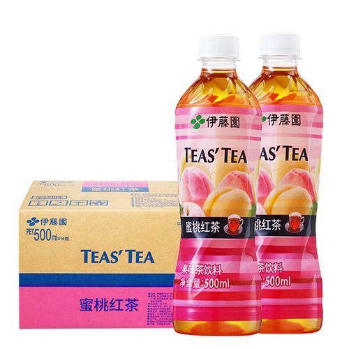 伊藤园(ito en)水蜜桃红茶饮品500ml*15瓶 整箱瓶装果味茶饮料【7月6