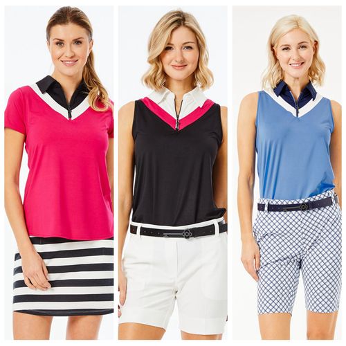 高尔夫衣服女装短袖t恤golf运动polo衫速干透气大码bk显瘦球衣