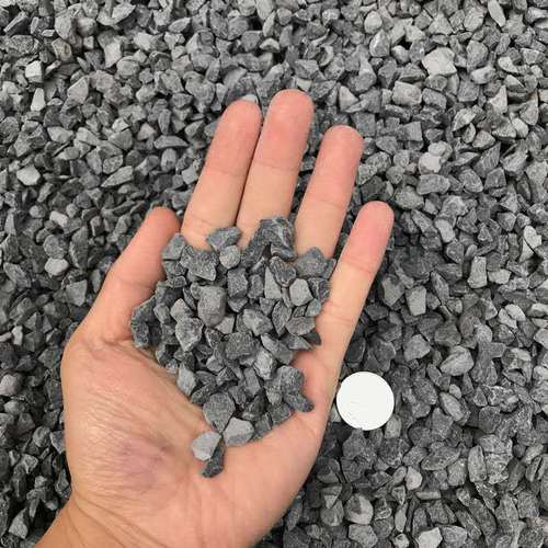 砾石石子庭院灰色日式枯山水碎石子瓜子片青石子园林铺路面 砾石5-10
