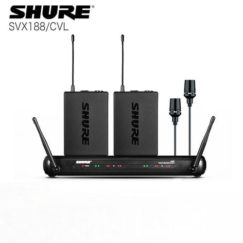shure 舒尔 svx188/cvl 领夹头戴式无线话筒一拖二 舞台表演采访演讲