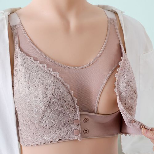 哺乳文胸怀孕期孕妇内衣聚拢防下垂喂奶女大码胸罩纯棉超薄款bra