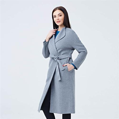 玫而美meiermei品牌女装时尚休闲收腰系带双面大衣中长款秋冬长袖