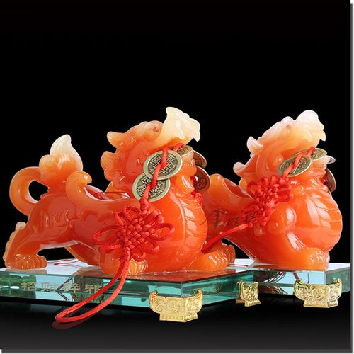 貔貅摆件招财貔貅摆件聚财一对 家居风水工艺品摆件开业装饰礼品 和