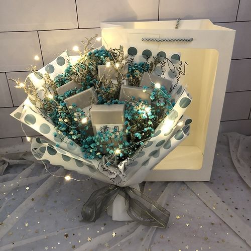 男朋友花束烟成品老公七夕情人节花束烟包装材料抖音同款告白网红