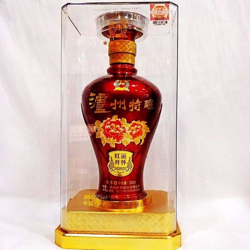 泸州特酿白酒红运开怀 浓香型酒500ml52度 6瓶价格