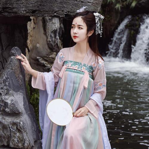汉服 女古装女仙女 齐胸襦裙夏装女日常改良汉服古风