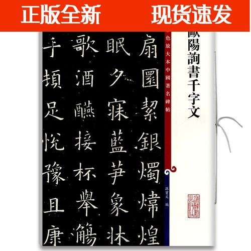 孙宝文 彩色放大本中国著名碑帖 欧体繁体旁注放大版毛笔书法练字帖