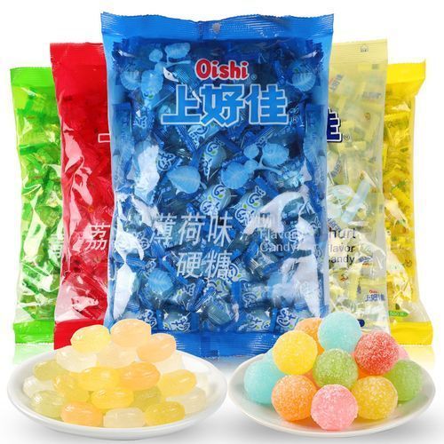 上好佳水果糖100g/96g/80g袋装硬糖薄荷糖八宝果糖欢乐棒糖单包装