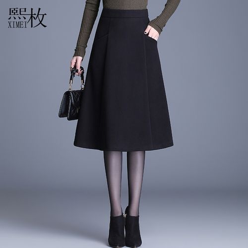 a字半身裙女2022春款中年妈妈短裙半裙今年流行的中长裙春秋裙子