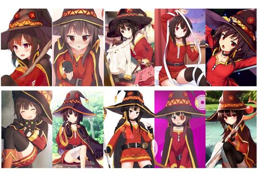 为美好的世界献上祝福 水晶 磨砂卡贴 动漫卡贴 贴纸周边 包邮