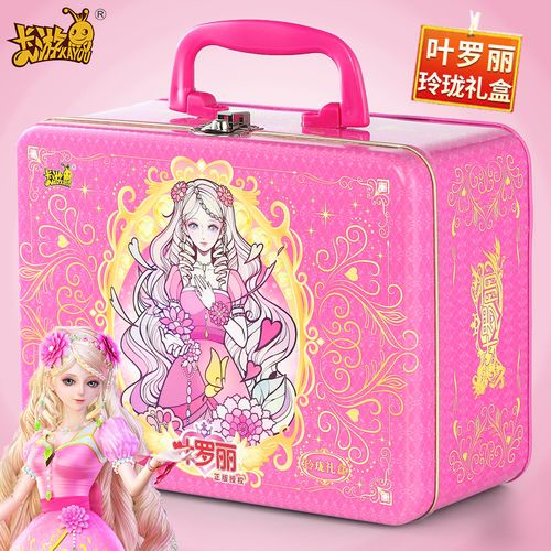 叶罗丽卡片玲珑礼盒灵公主仙境收藏卡一整盒卡牌女孩玩具正版卡游