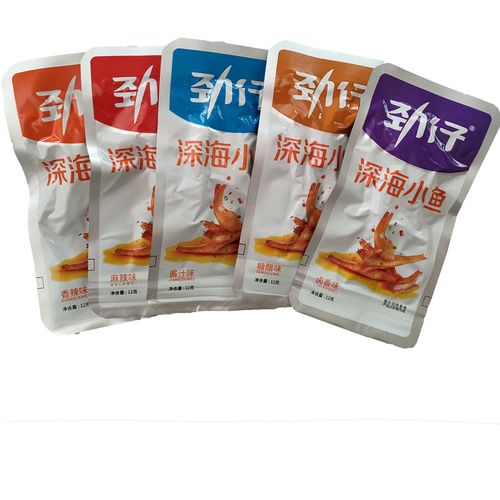 劲仔深海小鱼即食小鱼干糖醋香辣酱汁麻辣味小包装鱼仔休闲零食