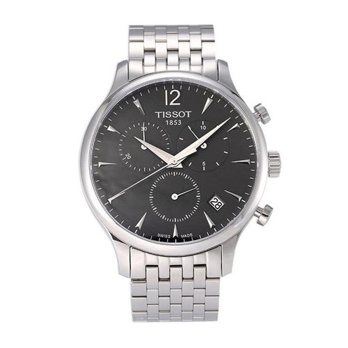 天梭/tissot 瑞士手表 俊雅系列多功能皮带石英男手表t063.617.36.