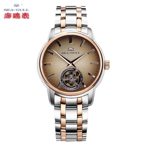 海鸥流金岁月陀飞轮钻石金表217.92.8814vg