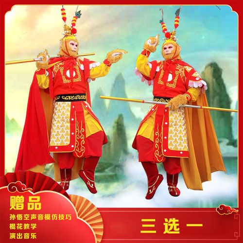 孙悟空演出服套装美猴王衣服全套齐天大圣服装西游记户外舞台演出