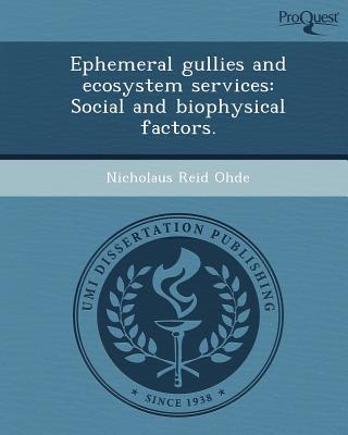 【预订】ephemeral gullies and ecosystem