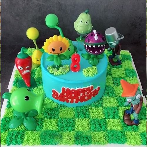 植物大战僵尸游戏卡通生日蛋糕北京上海广州深圳杭州重庆西安南京成都