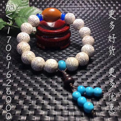 尼泊尔星月菩提手串搭配橄榄核素珠佛珠正月男士手持